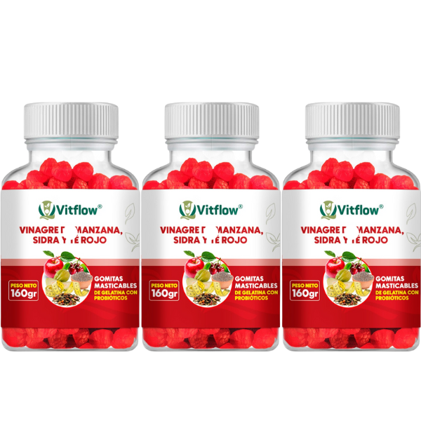 Gomitas de Vinagre de Manzana + Entrega Gratis + Solo pagas al recibir ¡Solo por hoy!