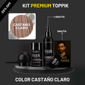 🎁 Kit Premium Toppik + Cobertura Total: Barba, Entradas y Canas en 30 Segundos